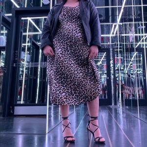 Forever 21 Plus Size Satin Midi Slip Dress